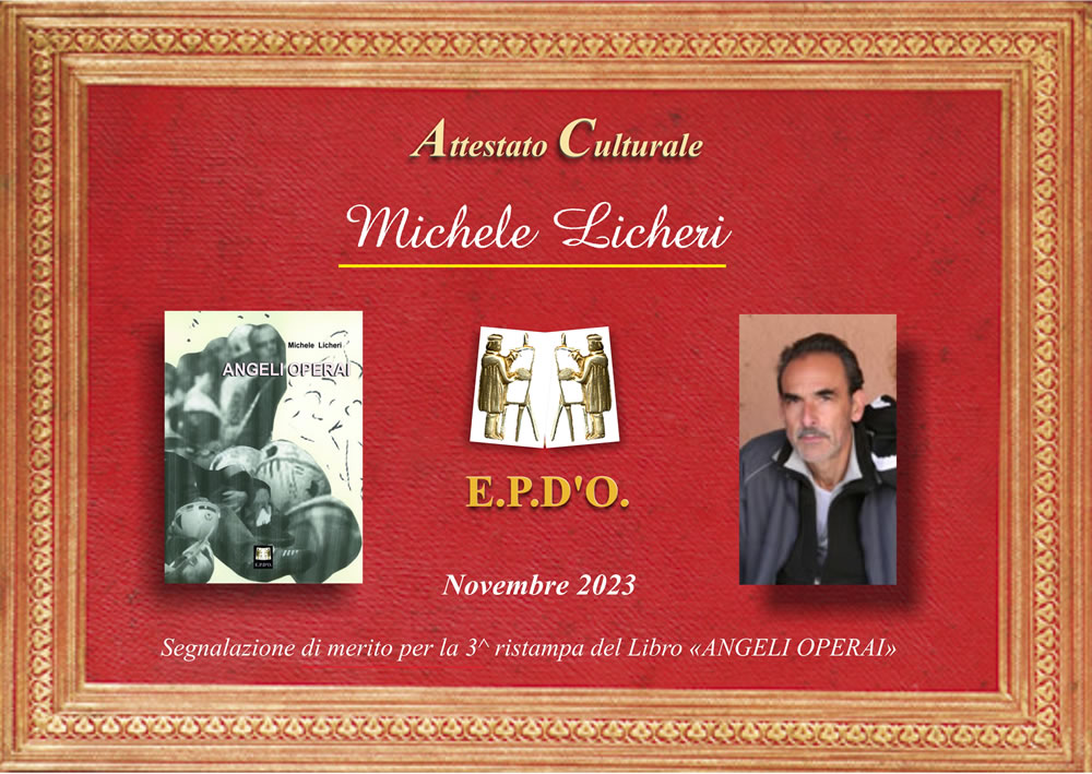 EPDO - Attestato Speciale Michele Licheri